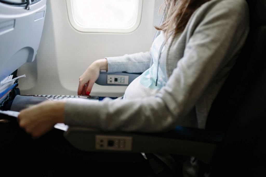беременная в самолете
