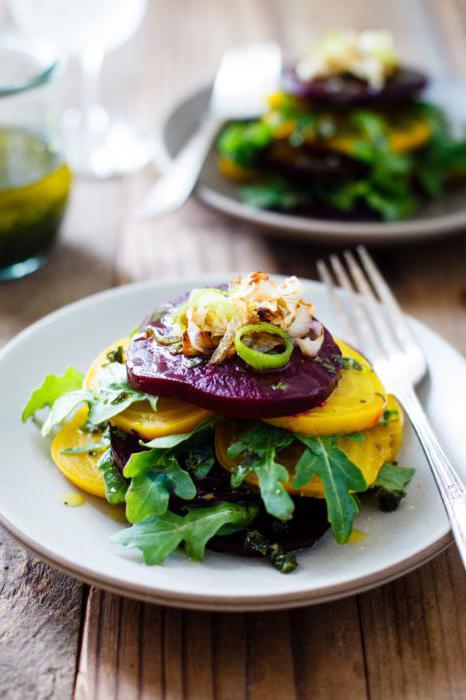 baked beet salads with photo