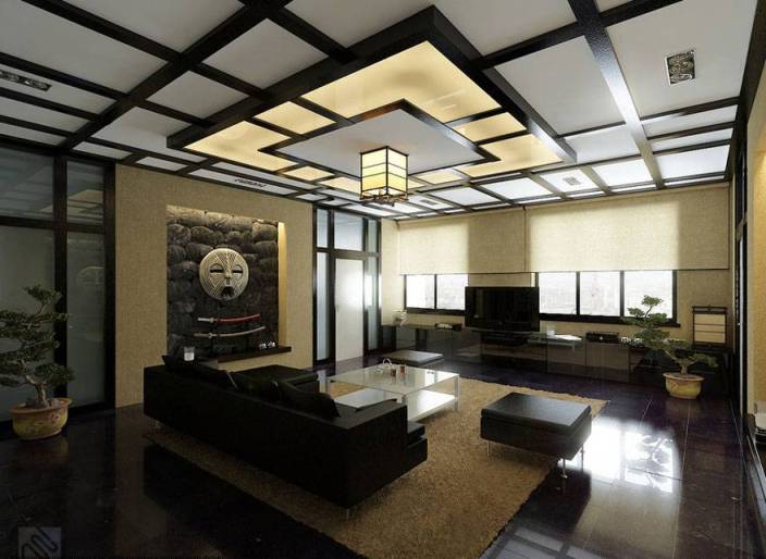 Гостиная в японском стиле: особенности стиля, ключевые акценты, выбор отделочных материалов и мебели, советы дизайнеров