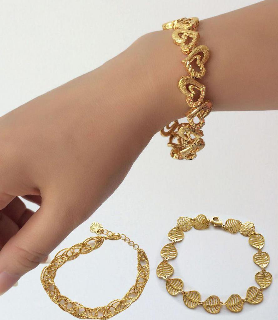 Стильные женские браслеты на руку из золота