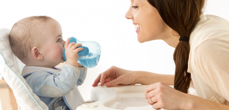 What kind of water can be given to a baby