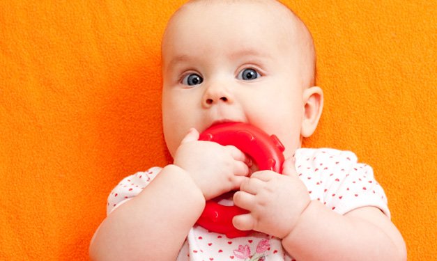 Teething diarrhea in children