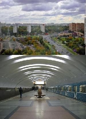 metro station "Kantemirovskaya" on the metro map