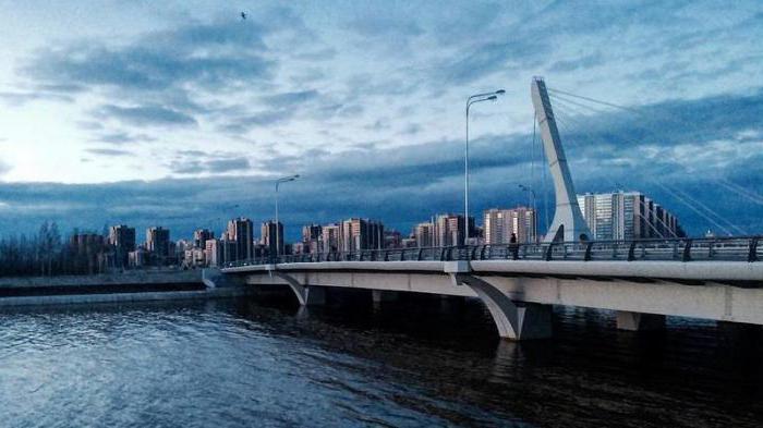 Kadyrov's bridge in St. Petersburg