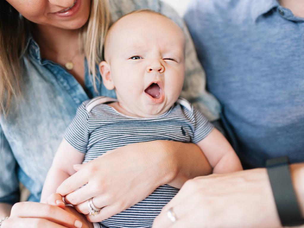 joint sleep with a newborn photo