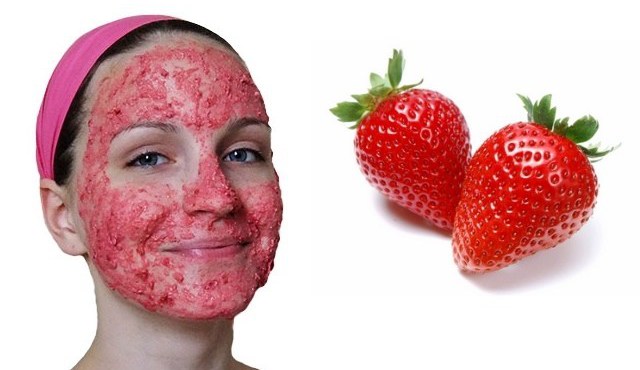 Strawberry face mask