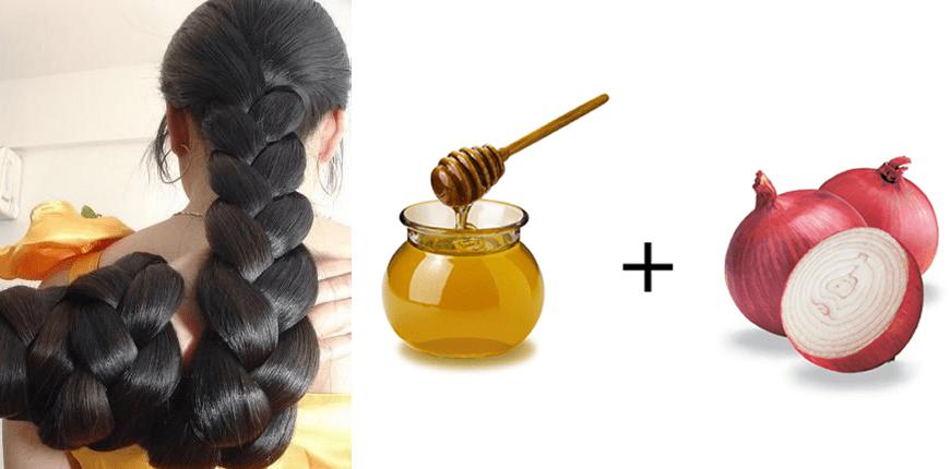 Стимуляция роста волос луком и медом