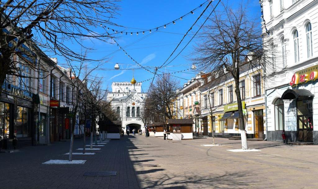 Street at the tower