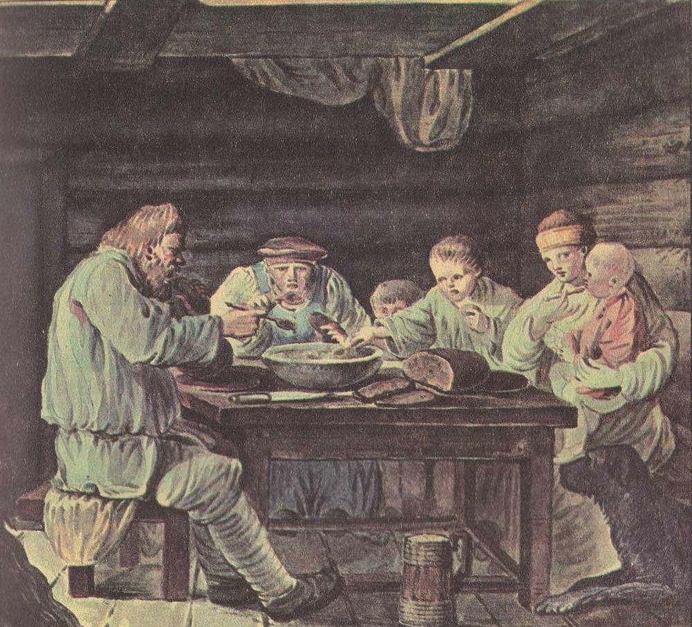 Какие виды хозяйственной деятельности крестьян 17 века отражены в картине
