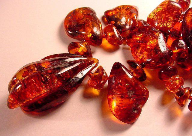 What is the density of amber?