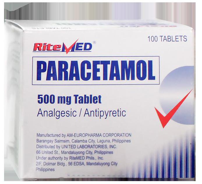 упаковка парацетамола