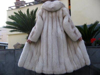 fur coat white fox