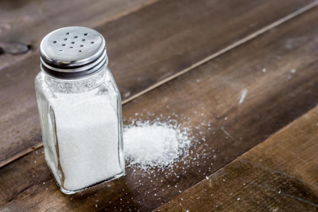salt on the table