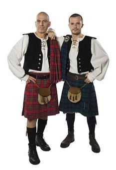 как называется шотландская мужская юбка