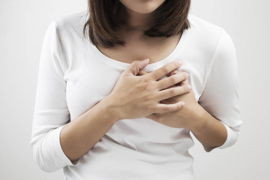 Боль в груди при масталгии