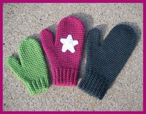 knit mittens