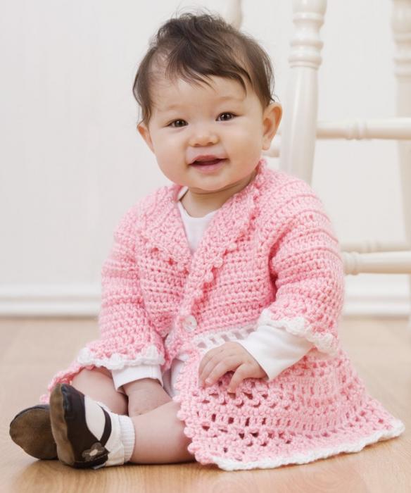 children's crochet cardigan