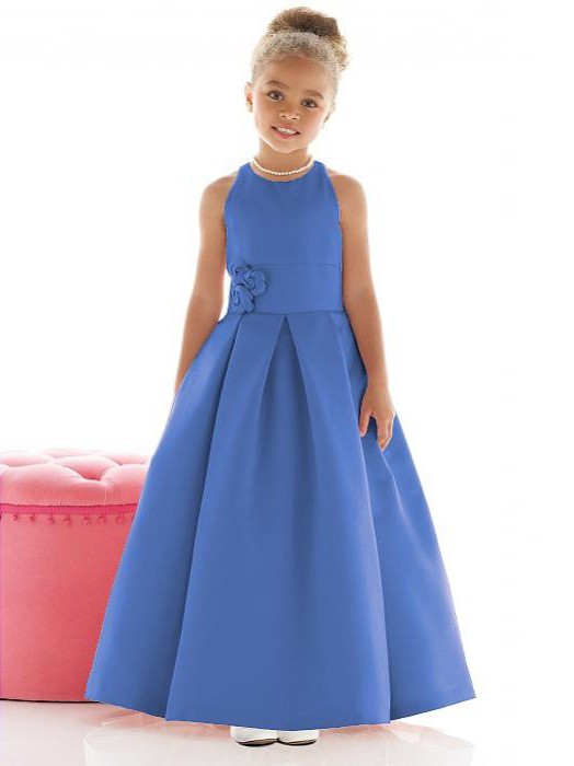  синее бальное платье для девочки