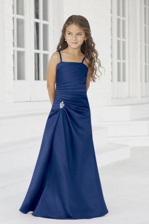 синее платье для девочки на выпускной