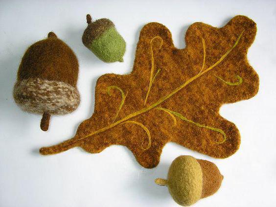 autumn crafts in felt kindergarten