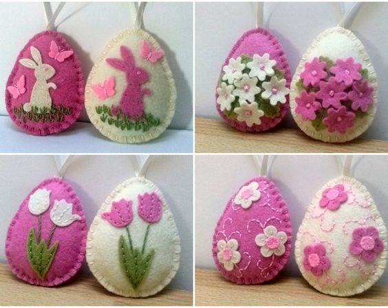 Easter eggs from felt