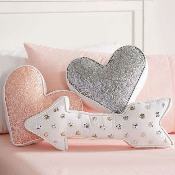 heart shaped pillows