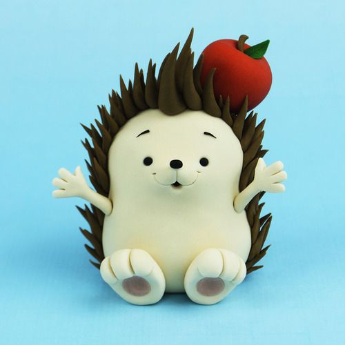 plasticine hedgehog