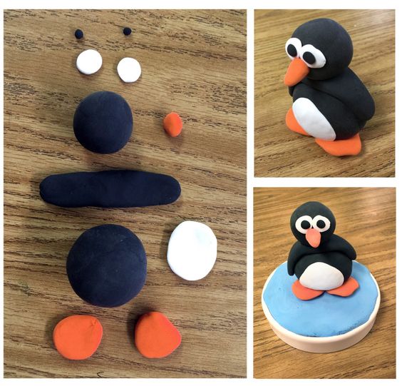 plasticine penguin