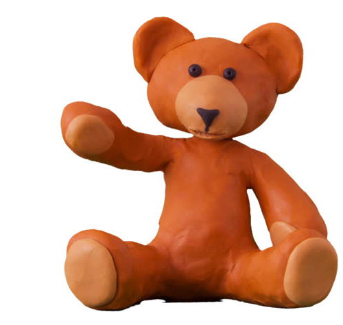 plasticine bear