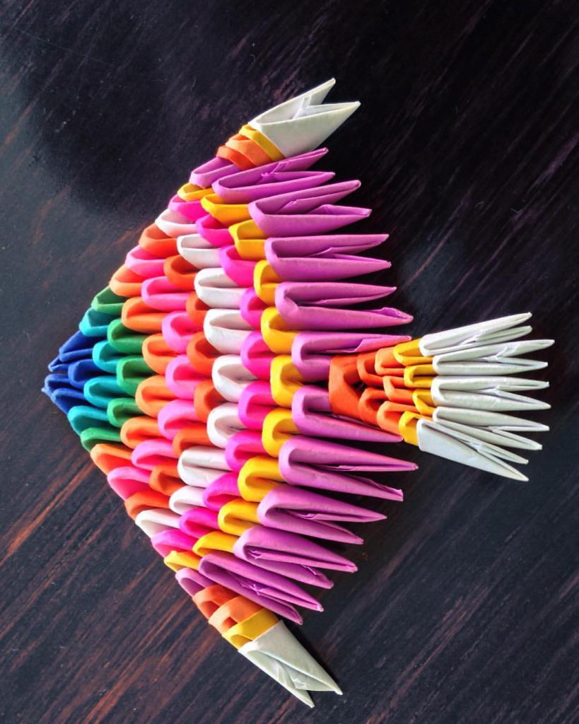 рыба из модулей оригами
