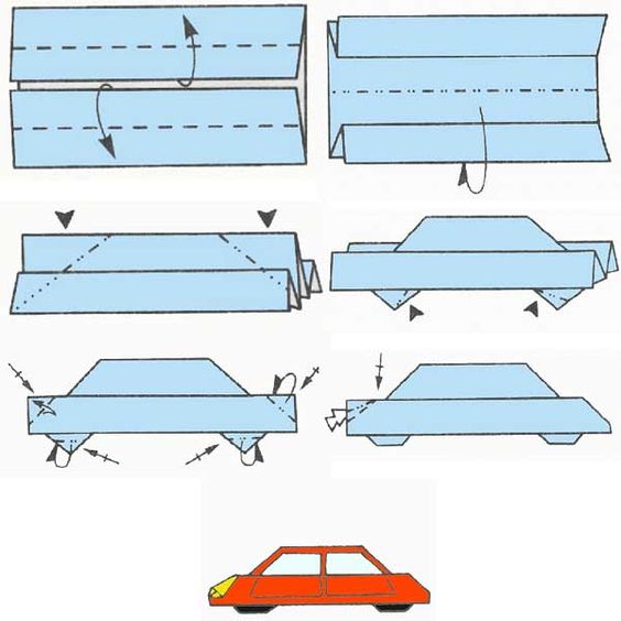 scheme origami cars