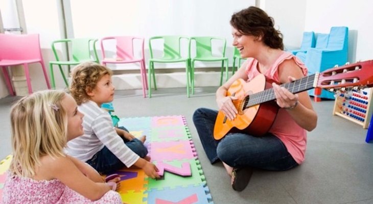 music class in kindergarten