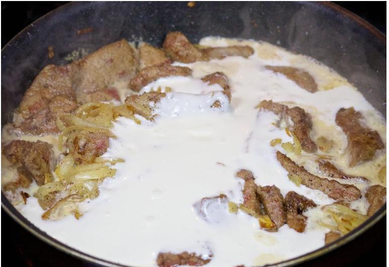 sour cream liver