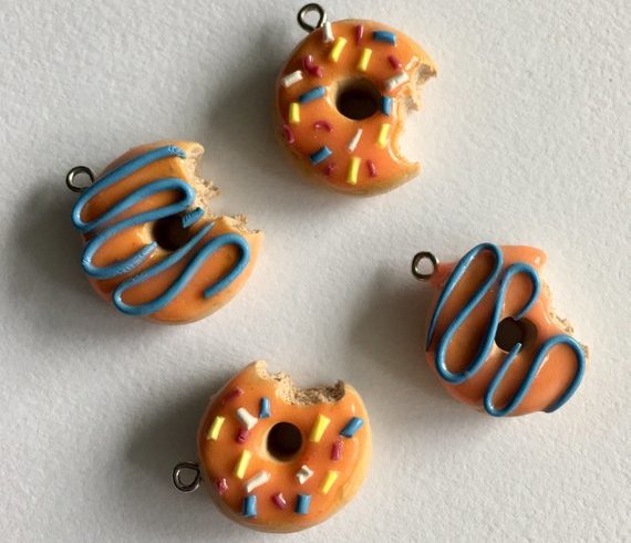 how to make polymer clay donuts