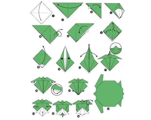 origami assembly diagram