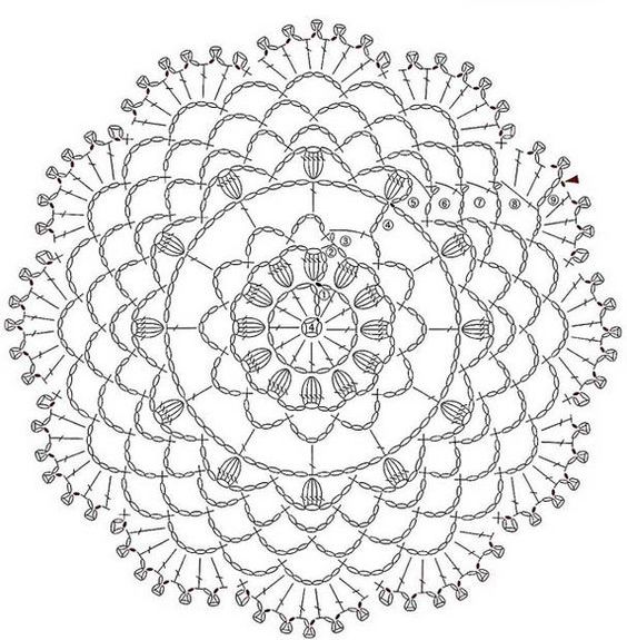 crochet round doily