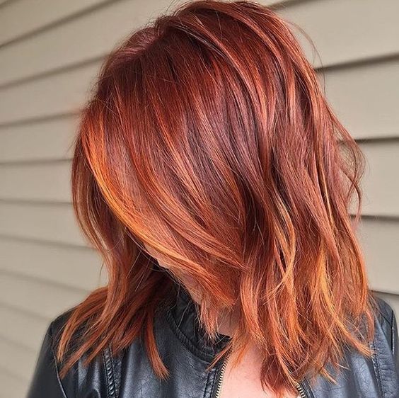 American highlighting on red hair