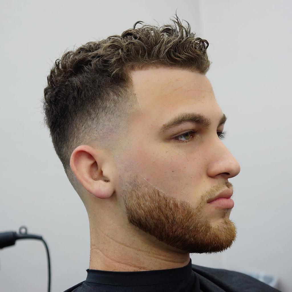 sports haircut for curly hair