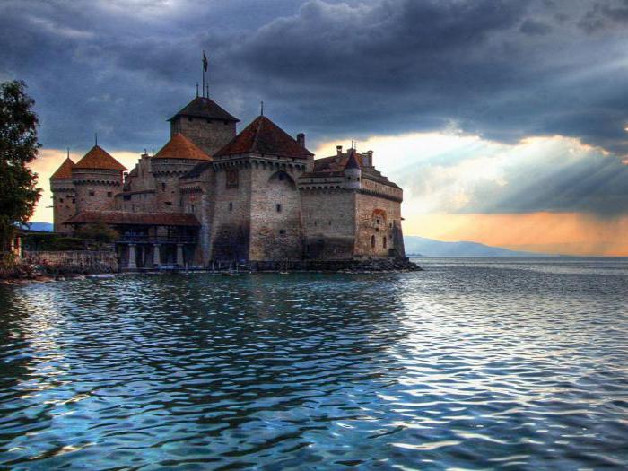 Lake Geneva and Chillon Castle