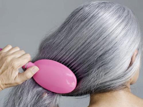 How to hide gray hair on dark hair at home