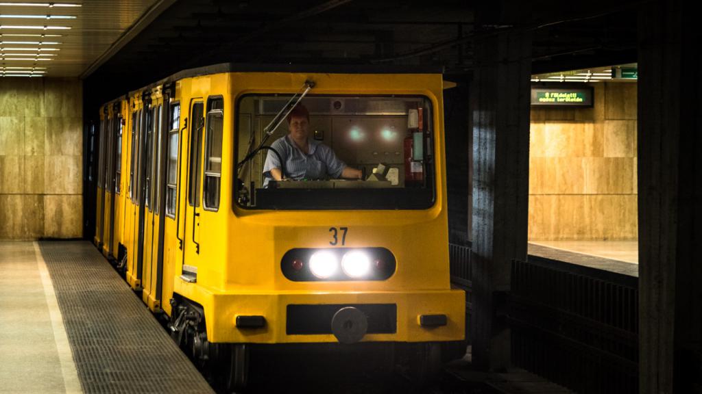 Subway car in Budapest