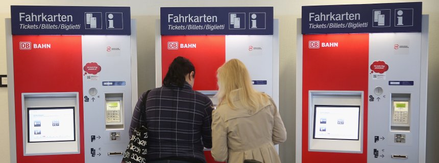 Как купить билет от Берлина до Дрездена в автомате