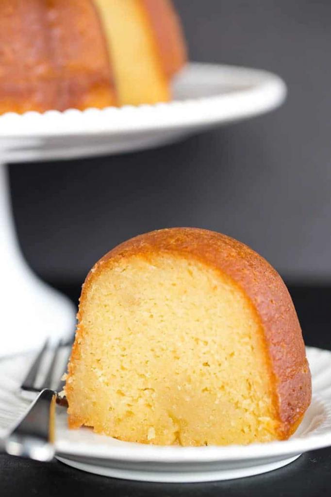 Sponge cake with brandy