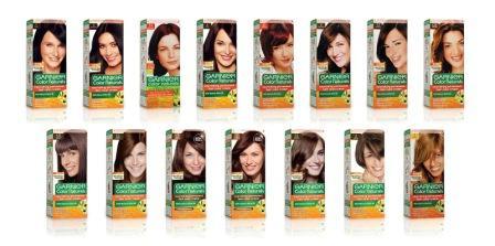 Garnier hair color palette