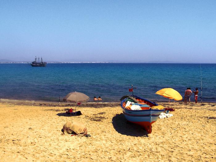 Tunisia sea temperature in may