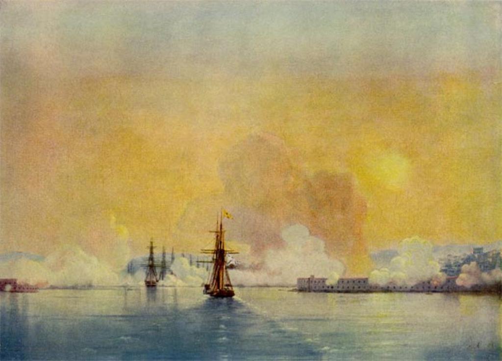 Вход русского флота в Севастопольскую бухту