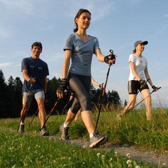 Nordic walking with sticks