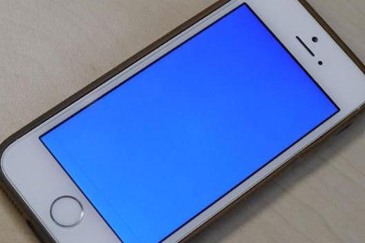 iphone 5s синий экран и перезагрузка