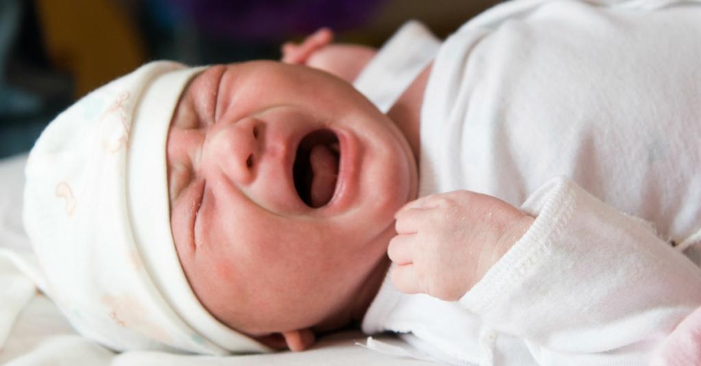 newborn baby jumped yellow