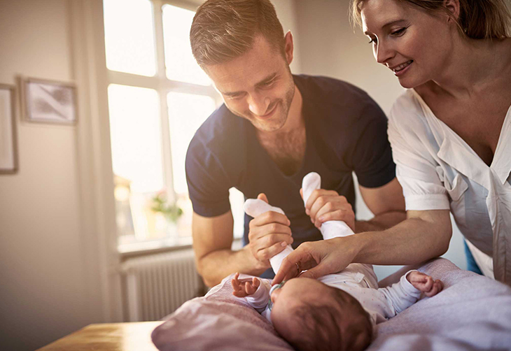 Care for the umbilical wound of a newborn without clothespins